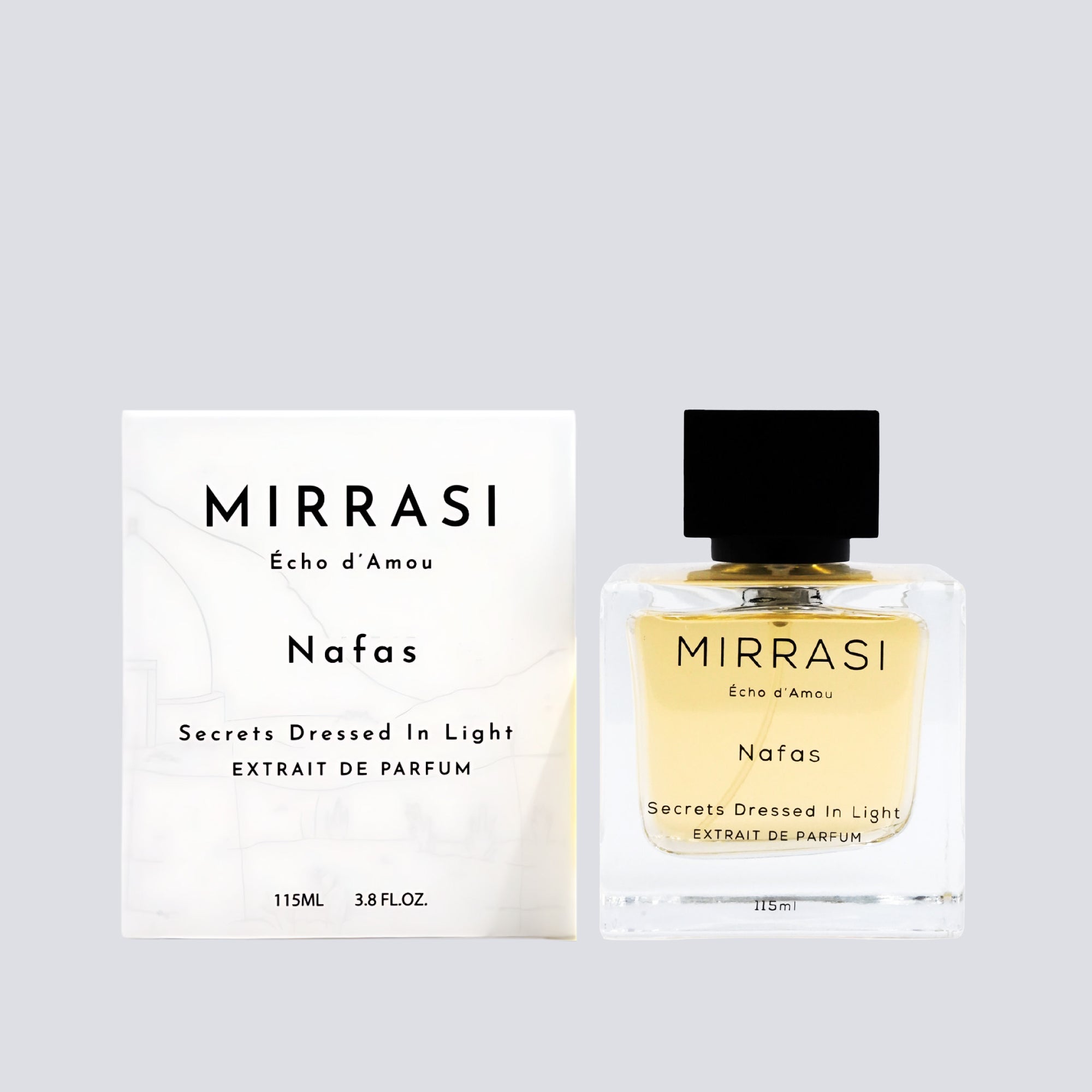 Mirrasi Nafas MN-1 Extrait De Parfum 115ML – Elegant women’s fragrance with box – Available at Aureja.ae